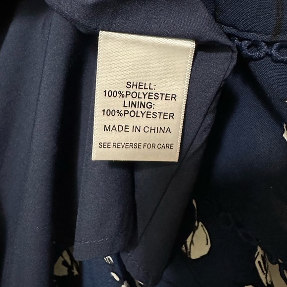 Navy Floral Boho Dress - Picture 9 of 9